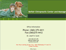 Tablet Screenshot of belfairchiropracticcenter.com